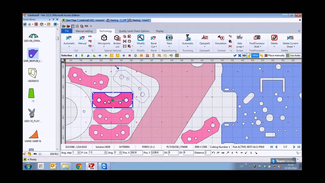Libellula.CUT - Programming software for laser; plasma; oxyfuel; water
