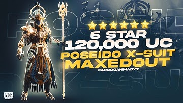 $120,000 UC MAXED POSEIDON X-SUIT  🔱💧| X-SUIT Giveaway | 🔥 PUBG MOBILE🔥