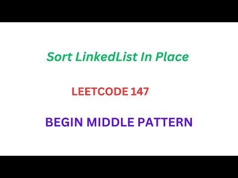 LeetCode 147: SORT