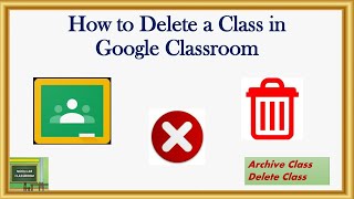 Deleting a Class in Google Classroom from Smartphone