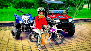 Den Monta Una Motocicleta Eléctrica! | La Moto A Batería Para Niños Y Cross