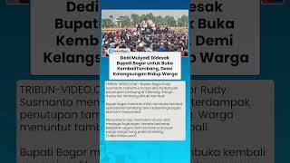 KDM DIDESAK Bupati Bogor untuk Buka Kembali Tambang demi Kelangsungan Hidup Warga: Tolong Pak...