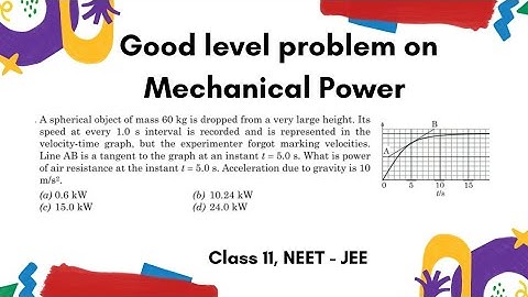 Power of air resistance (Pathfinder, chapter 3, Qs no 16)