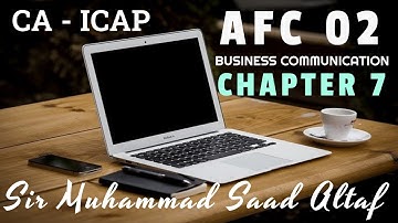 CA AFC 02 (Business Communication) Chapter 7 (Part 2 of 2) Exams in 2020 #SirMSA #ARTTBusinessSchool