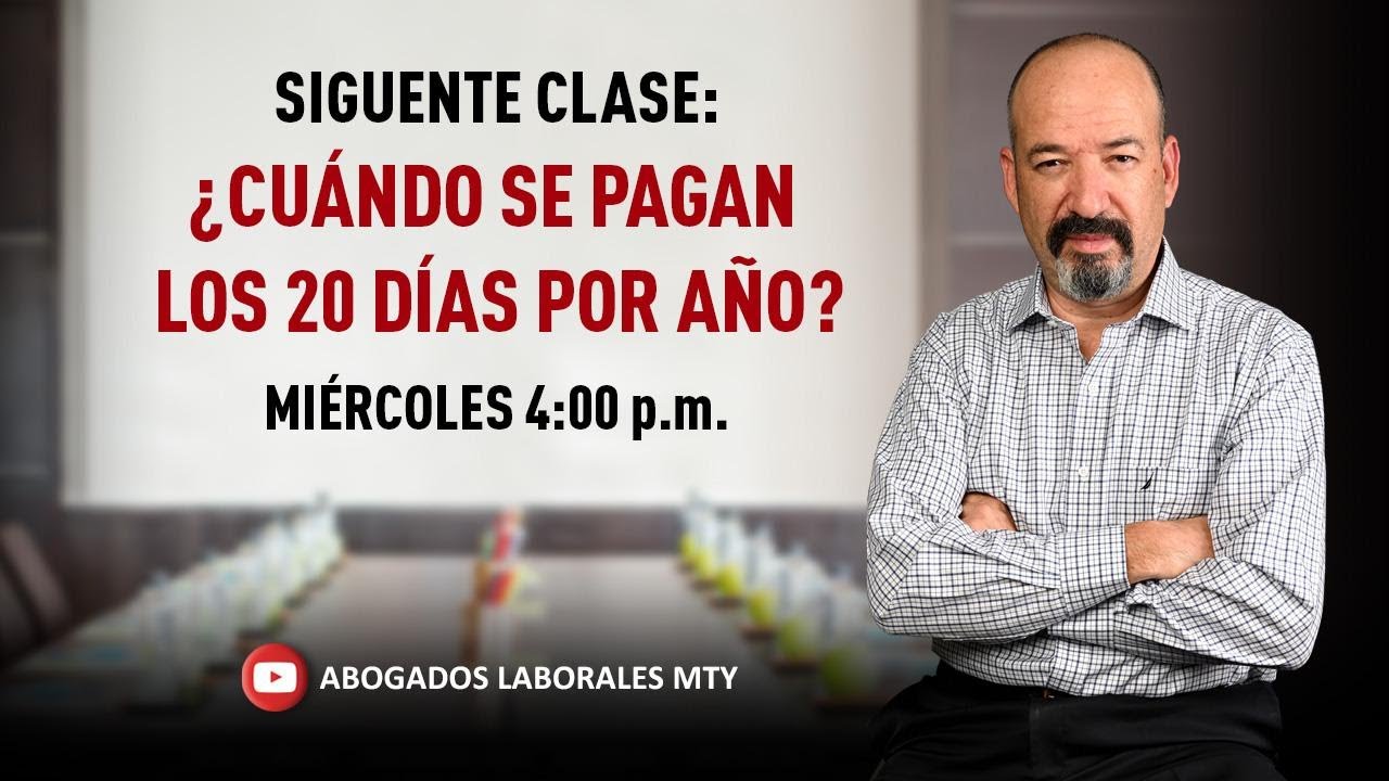 CUANDO SE PAGAN LOS 20 DIAS POR AÑO LABORADO?