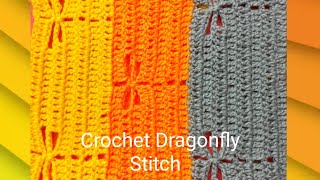 How to Crochet the Dragonfly Stitch • FIlet Crochet • Free Crochet Tutorial