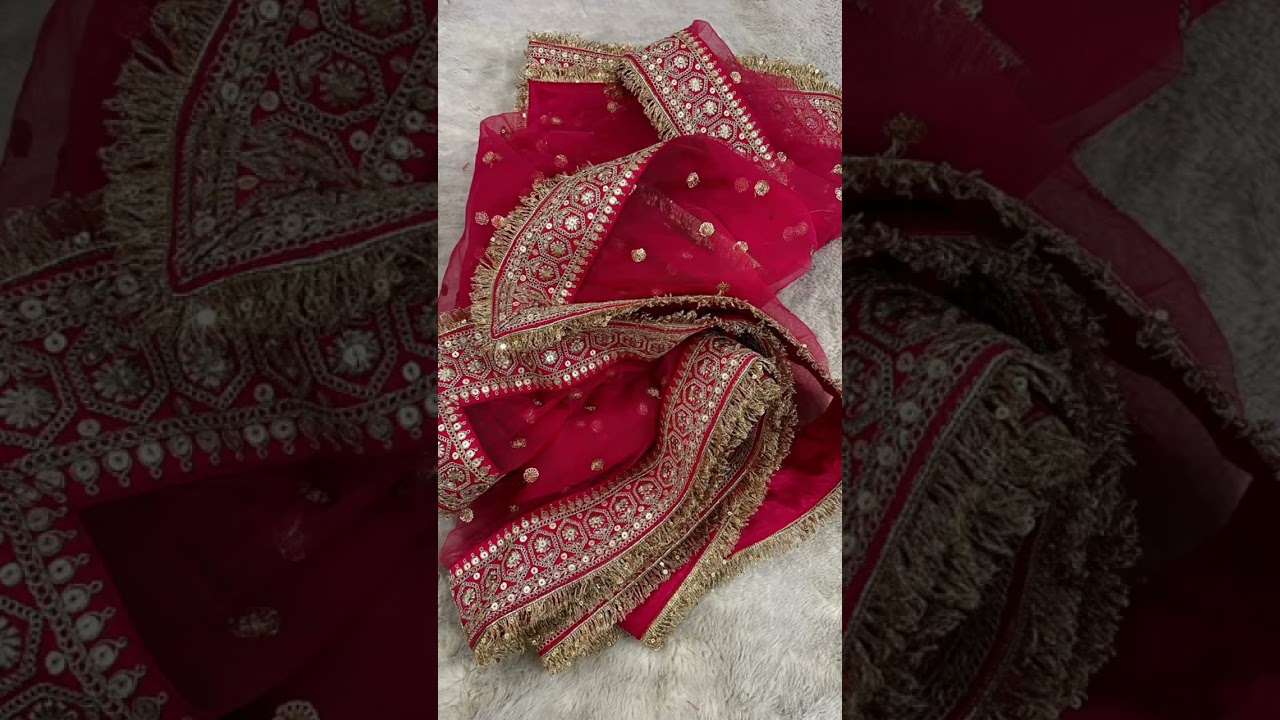 beautiful and elegant dulhan dupatta 