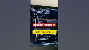 How to Fix npm start Not Working in 1 Minute! | Quick VS Code & npm Run Dev Fix 🚀#shorts