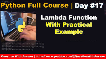 Lambda Function in Python | Python tutorial | Python for beginners 2023 #python #python3