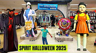 Spirit Halloween 2025 Salinas CA | Young Hee Animatronic And Trixie Animatronic