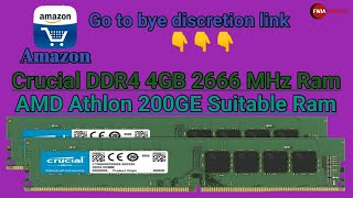 Crucial DDR4 4GB 2666 MHz Ram || Unboxing Review || Amazon || 2020