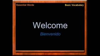 Palabras Esenciales en Inglés | Vocabulario Básico de Inglés | Inglés Gratis | Learn English | free