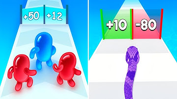 Join Blob Clash 3D vs Snake Run Race Max All Levels Android Ios Gameplay Ep69