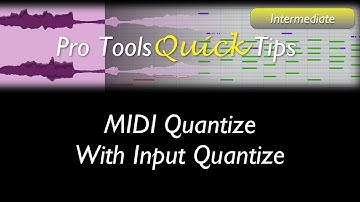 Pro Tools: MIDI Quantize In Real Time