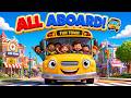 Wheels on the Bus Go Round and Round 🚌 | Nursery Rhyme for Kids | Animated Song