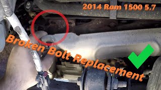 Ram 1500 Exhaust Manifold Bolt and Gasket Replacement, Broken bolts