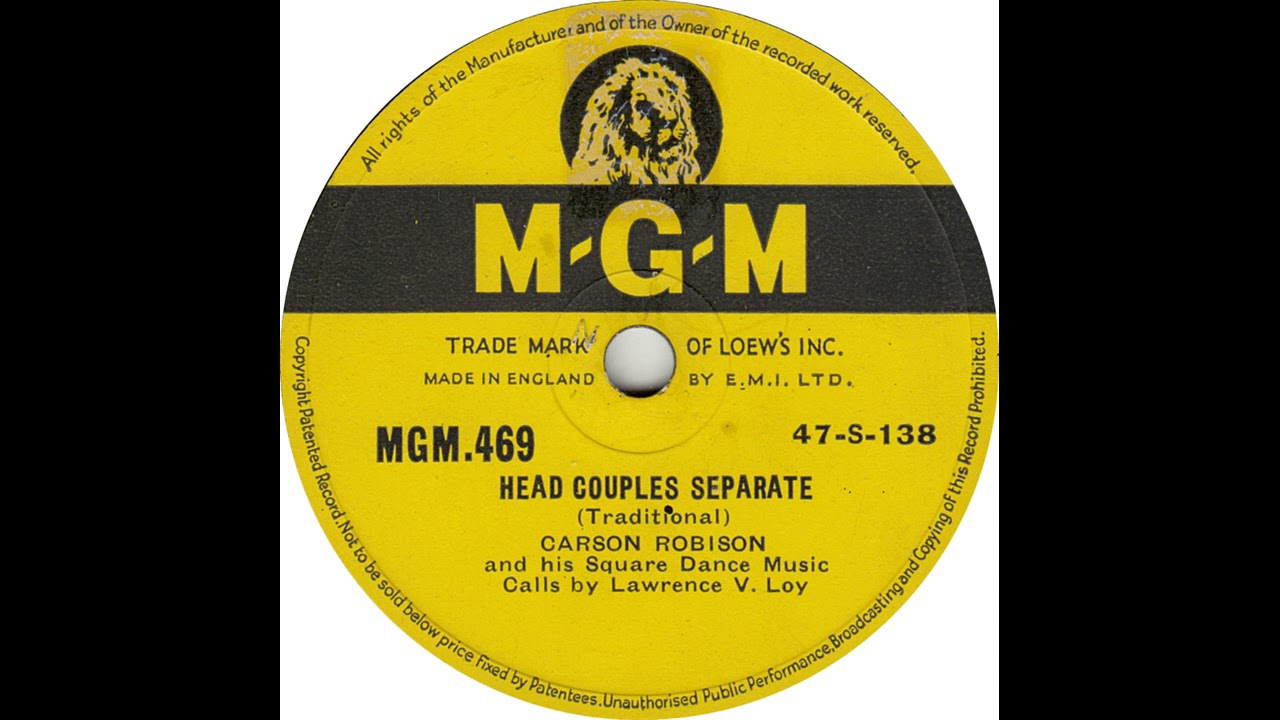 Carson Robison & His Square Dance Music - Head Couples Separate(1947) adlı videoyu YouTube'da izle Carson Robison & His Square Dance Music - Head Couples Separate(1947) adlı videoyu YouTube'da izle