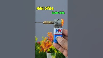 9V Battery Mini Drill Project | How Yo Make A HandMade Drill Machine At Home #shorts #drill #battery