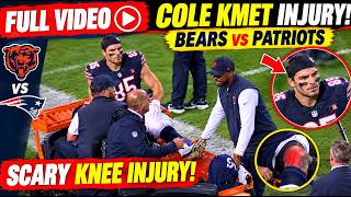 🚨 Cole Kmet Suffers SCARY Knee Injury! Carted Off After Bears vs Patriots 😱 | Latest Injury Update