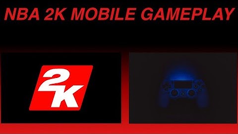 NBA 2k Mobile Gameplay With PS4 Controller 🎮📱