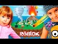 Дети ВЫЖИВАЮТ НА ОСТРОВЕ В ROBLOX - Приключения детей в мультяшном мире - Веселое видео для детей