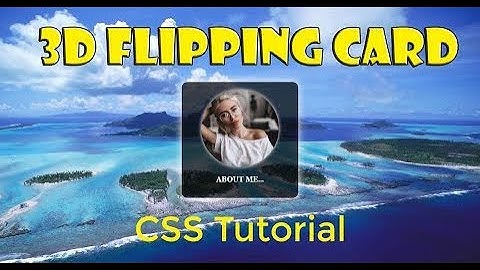 3D FLIP CARD EFFECT USING ONLY HTML & CSS || FLIPPING PROFILE CARD #FlipCard