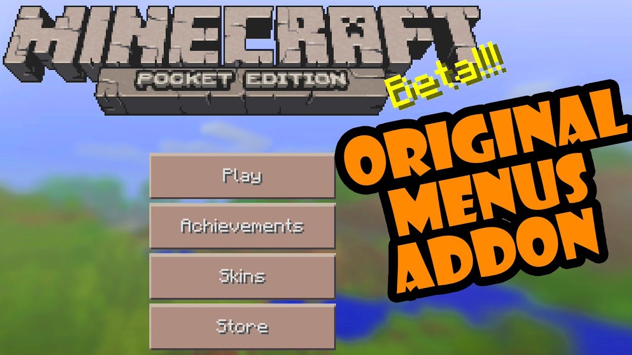 The Original Minecraft Pocket Edition Menus (Remember?) 