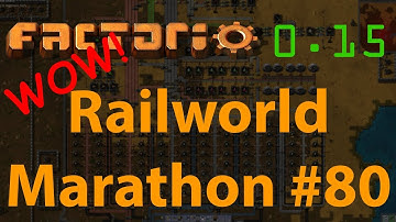 Factorio Railworld Marathon #80 - science outpost setup
