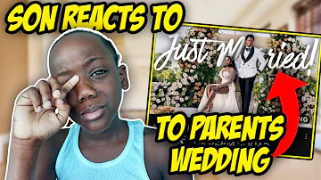 OUR SON SUPER SIAH REACTS TO OUR WEDDING VIDEO