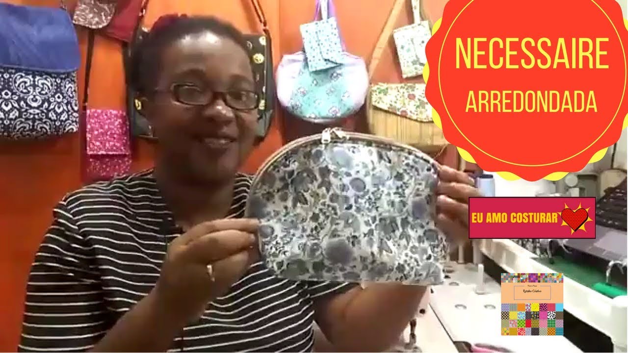 Necessaire Arredondada Aula ao Vivo#12