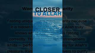Closer To Allah