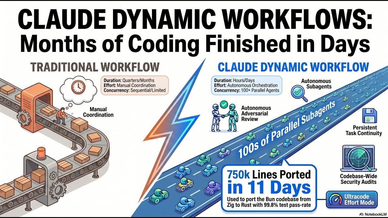 Claude Code Dynamic Workflows for Complex Software Engineering - YouTube