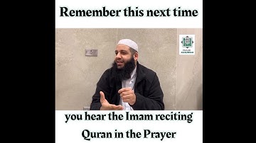 Remember this next time you hear the Imam reciting Quran in Prayer | Abu Bakr Zoud