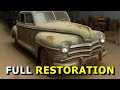 Abandoned 1946 Classic Car Brought Back to Life | Restoring Classic Car to Its Original Beauty