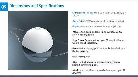 Meross Smart Water Leak Sensor Kit MS400HHK Presentation #meross