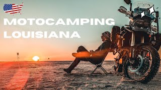 Amazing Free Camping On The Beach In Louisiana Solo Moto Adventure - Ep 214