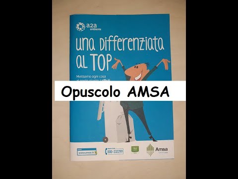 Opuscolo Amsa sulla raccolta differenziata! amsa #8