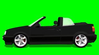 Car Drive Animation - Green Screen 1 - Free Use
