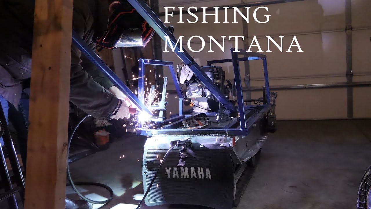 DIY Ice Fishing Track Sled Build | Budget SnowDog-Style Sled (Start to Finish)