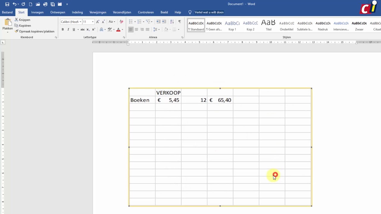 Excel Werkblad Gebruiken In Word - Youtube