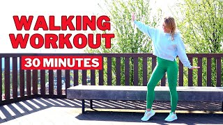 🔥30 MIN WALKING CARDIO WORKOUT🔥Intense Full Body Fat Burn at Home🔥NO JUMPING🔥KNEE FRIENDLY🔥