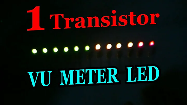 VU METER LED single Transistor DIY