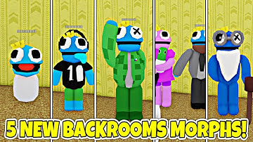 [11/10 UPDATE] How to get ALL 5 NEW BLUE RAINBOW FRIENDS BACKROOM MORPHS!  - Roblox