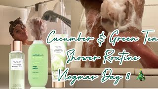 Cuber And Green Tea Shower Routine Vlogmas Day 8