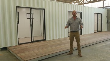 Transforming a 40ft shipping container into a three-bedroom accommodation!