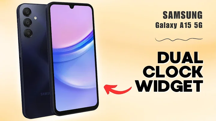 How to Add Dual Clock Widget to Home Screen on Samsung Galaxy A15 5G