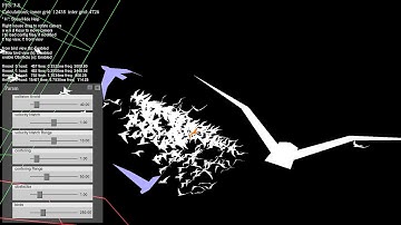flock system simulation, physically based animation