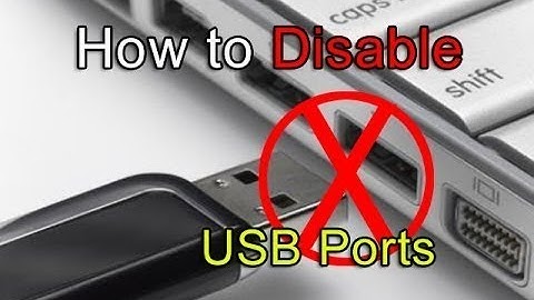 How To Disable Usb Port Without Affecting Keyboard And Mouse