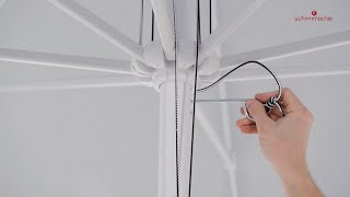 Seilzug Sonnenschirm Öffnungssystem