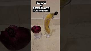 Banana + Pomegranate Deliciousness Easy Smoothie Entertaining Recipes - What to Blend Next?! #shorts